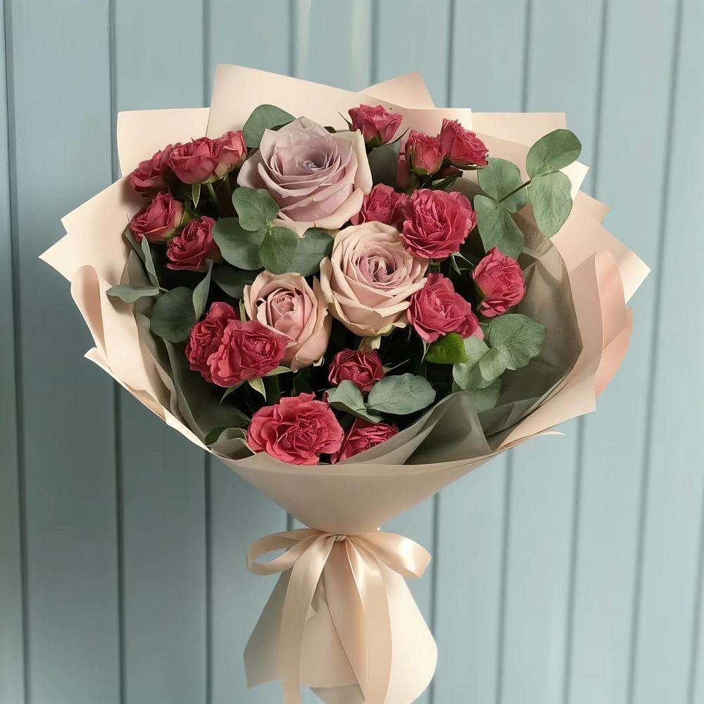 Букет цветов из: Гвоздики и Розы в Старой Купавне