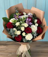 Букет цветов из:  Розы и Альстромерии в Старой Купавне