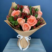 Букет цветов из:  Розы и Альстромерии в Старой Купавне