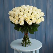 Букет 51 Белая роза Эдлесс Лав в Старой Купавне