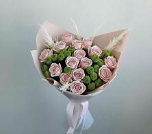 Букет цветов из:  Розы и Хризантемы в Старой Купавне