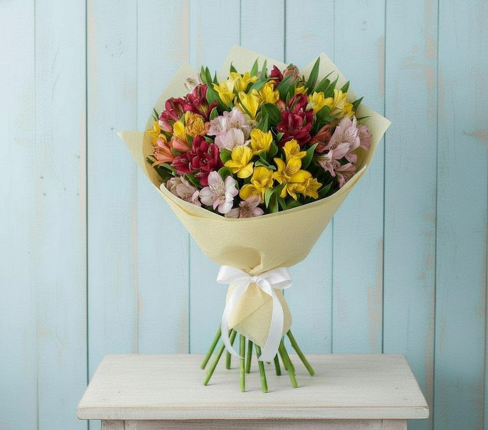 Букет цветов из: Альстромерии в Старой Купавне