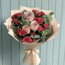 Букет цветов из:  Гвоздики и Розы в Старой Купавне