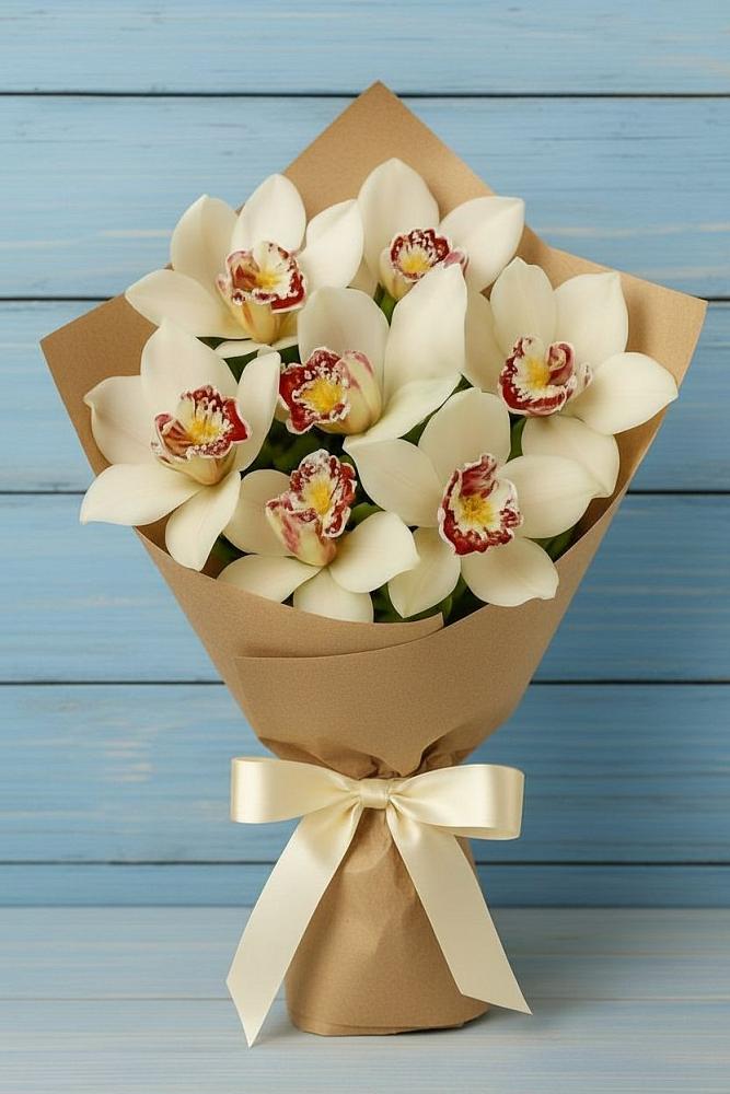 Букет цветов из: Орхидеи и Розы в Старой Купавне